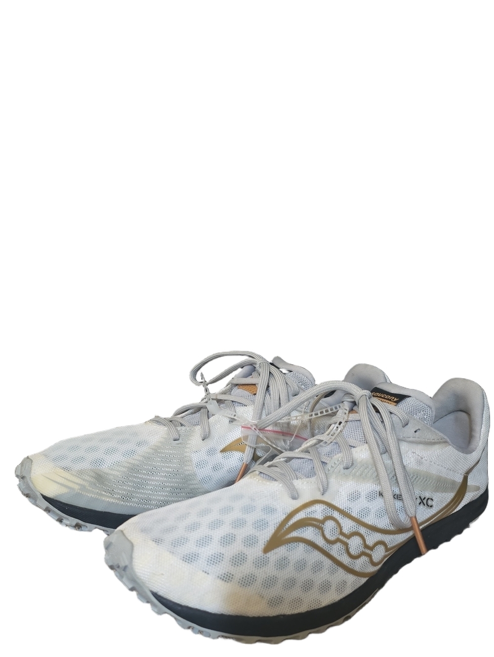 NWT Saucony Kilkenny XC 9 Cross Country Spikes White Gold 10
